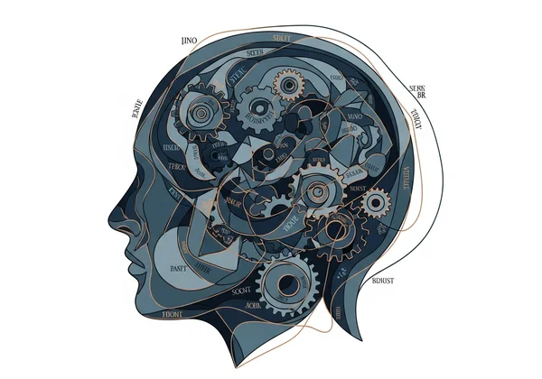 Abstract representation of psychopathy's complex nature