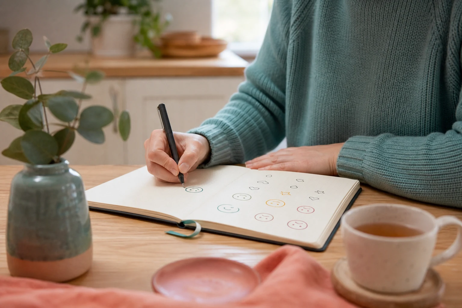 Reflective adult journaling